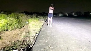 Indian Wife Fucked on Road by Bull - Nude Flashing on Road