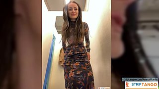 AnnaMaria Flirtatious escapade at stripTango