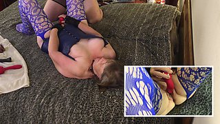 Granny’s Clit and Pussy Vibrator Masturbation & Orgasms