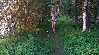 Pissing in Nature! - Juicy Blonde!