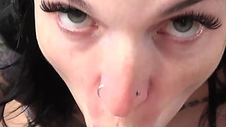 Jess B Is Giving Logan a POV Blowjob