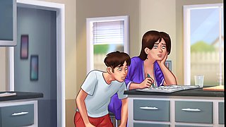 Stepmom investigation in summertime saga gameplay session