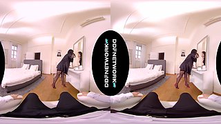 Servicing Your Mistress; Brunette Mature Boss Nylons Heels Lingerie