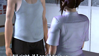 Doctor and Big Breasted Nurse Serving Patients - Hentai 3D 79