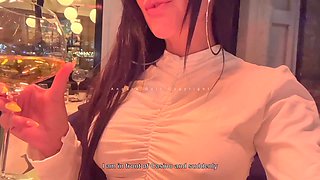 Young posh lady gets roughly taken in her car after a night out