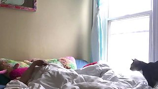 Smoking Hot Amateur with Small Tits Says Good Morning