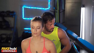 Fakehub - sport brother-in-law sneakily pounds hot fit babe behind his gfs back concluding in threesome