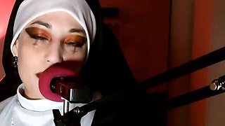 Evil Nun hexes you in hell stealing your dick - DENIAL ASMR