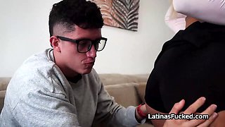 Buxom Hispanic craves for big dick after breakup