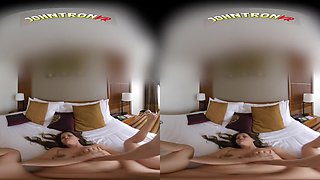 Brunette Nurse Seduces with Cum-Filled POV Passion