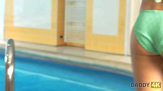 Daddy4k. babe ultimately realizes her fantasy of having porno with bf's old dad