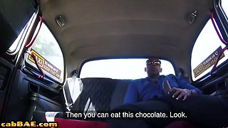 Bigtiddy Blonde Cabbie Rides Black Cock Before Missionary