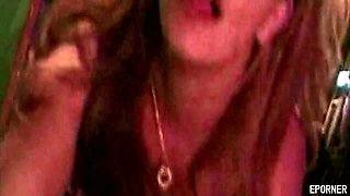 Vintage Busty Slut Fucked At The Staircase