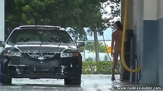 Hot Fit Girls Go Naked Outside - Petite Exhibitionist Fun!