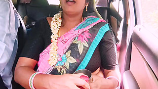 Secretly, bhabi goes for long drives with her husband's younger step brother, betraying his trust.car sex Telugu dirty talks.