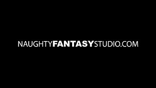Thick Ebony Daphne pounds Jamie Marleigh with huge black dildo - lesbian doggystyle action