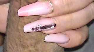 Step mom hand handjob step son dick with low erection