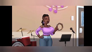 Summer saga, cartoon mom, cartoon teacher