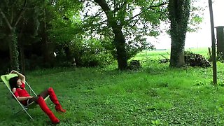 French mature lady Liliane fucks bbc in condom