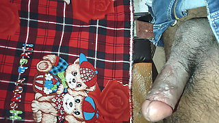 Licking of elder step-brother cock.