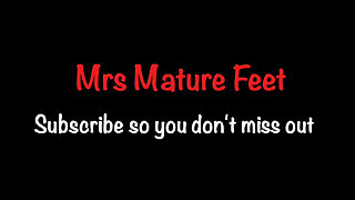 Mrs Mature Feet Still Has Domestic Chores to Do