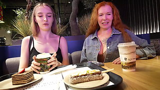 Cheating on Wife with Busty Neighbor Girl. Scandal! but Big Boobs Polly is Da...