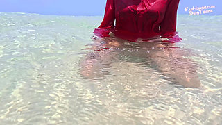 910 in Pantyhose Under Water