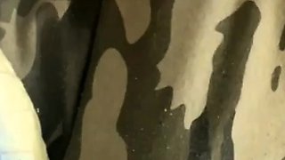 Amateur striptease and Solo masturbation