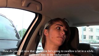 Glory hole blowjob busty amateur blonde fucking