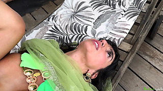 Pakistani Housewife Aaliyah Yasin Cheating on Husband with Yeri Blue - Big Tits Blowjob Outdoor Poolside Fuck