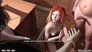 Anime hentai, game of sex, cum in mouth homemade