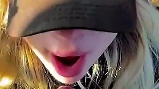 Pretty Girl Sucks My Dick and Shows Her Butt