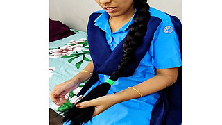 Indian College Girl Fucked in Uniform with Cumshot