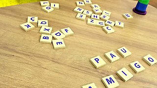 Naughty Scrabble Turns into a Steamy Lesbian Romp