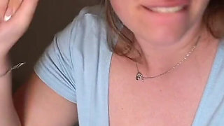 First Ever Real Spit Roast Threesome for PAWG Wife, Creampie and Cum on Tits