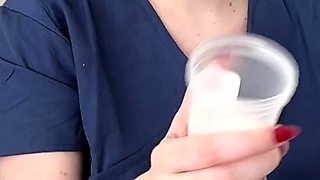 Nurse Skye Blue gives you JOI at sperm donation center