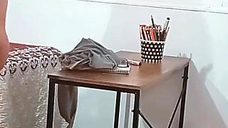 Private Teacher Has Sex in a Class at Her Best Friend's Stepson's House