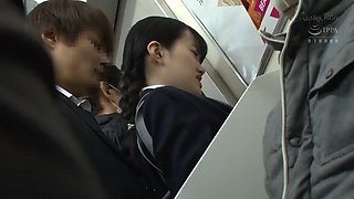 Japanese teen on the bus