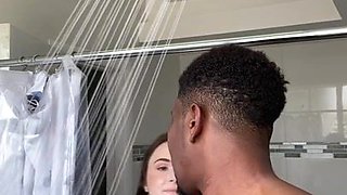 Interracial Couple Take Bath - Hazel Moore - Hazel moore