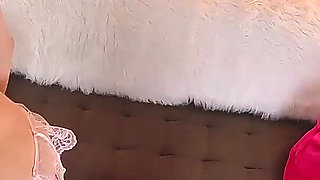 Crossdresser with MILF - Caught on Jerking