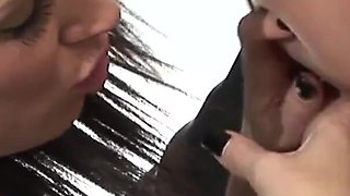 Hot and looking for sex the gorgeous brunette waits for a pussy to fuck her
