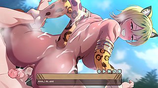 Cusi from Guardians of Eden in an anime hentai adventure