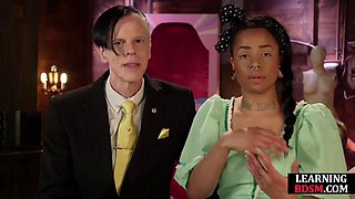 Domina learning ebony BDSM