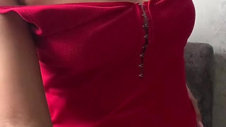 A college student undresses for her professor. They catch her in the act.