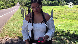 Stranger Fucks Me for Money Outdoors