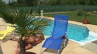Perfect German Doll Fucked Hard by the Pool