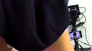 Big Tit Brunette Sucks A Big Cock Pov