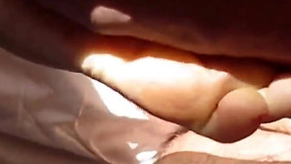 Amateur Blonde Wife Enjoys Foot Sex