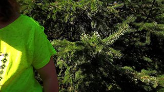 Hard Tit Slapping at the Christmas Tree Sale