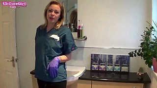 Latex Glove JOI in the Dental Chair Naughty Nurse POV